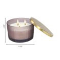 thumbnail image 3 of 14Oz 3 Wick Mauve Jar Scented Candle With Lid Soft Cotton, 3 of 3