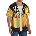 thumbnail image 2 of Wukai Happy New Year 2025 C Men's Casual Short-Sleeve Button Down Shirt,Cuban Shirts for Men,Mens Short Sleeve Dress Shirts-Medium, 2 of 5