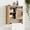 Wood, variant on Buildhom Farmhouse Bathroom Medicine Cabinet with Sliding Barn Door & Adjustable Shelves, Multi-Purpose Wall Mounted, Antique White