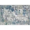 thumbnail image 3 of Contemporary 2x3 Area Rug (2' x 3') Abstract Blue, Gray Indoor Scatter Easy to Clean, 3 of 9
