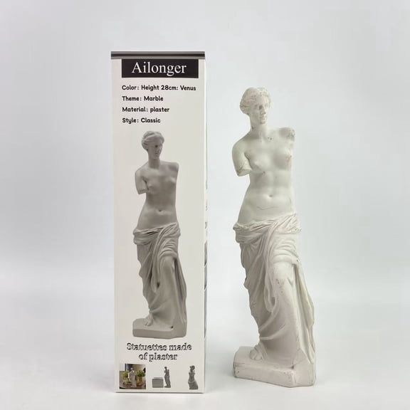 Ailongor Statuettes made of plaster ,Venus de Milo Statue Greek Roman Mythology Goddess Aphrodite Statue Great Home or Office Decorations