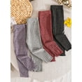 thumbnail image 5 of RUINIXCW 4 Packs Toddler Baby Girl Ribbed Leggings Infant Baby Girls Pants Spring Fall Solid Color Stretch Basic Bottoms, 5 of 8