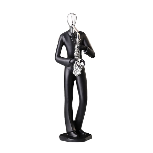 Shisuyan 1 Pce Ornement en Résine Simplicité Figurine de Personnage Musical Moderne Décoration de Bureau à Domicile (Saxophone)