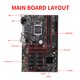 thumbnail image 4 of Seitruly Placa base de computadora de velocidad rápida DDR4 LGA1151 placa de minería 4 pines 24 pines puerto de alimentación piezas de actualización Kits de mantenimiento de impresoras No.08, 4 of 8