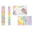 thumbnail image 2 of LAIQIEN Stackable Highlighter Pen 6-Color-in-1 Highlighter Broad Tip Marker for Drawing, 2 of 6