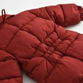 thumbnail image 4 of ZACPNCV Infant Baby Boys Girls Winter Snowsuit Romper Hoodied Footie Outwear Toddler Jumpsuit Down Coat Jacket Red 3-6 Months, 4 of 9