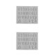 thumbnail image 1 of Bearachild Moldes para mousse Molde en relieve para hornear Herramientas de decoración de pasteles hechas a mano Número de fundición de dulces Die para Minúsculas/Gris Claro 2piezas Bearachild CBP269195, 1 of 6
