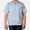 Hickory, variant on Short Sleeve Striped Half-Zip Shirt