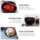 thumbnail image 5 of GOOHOCHY 1pc Bowl Wood Hogar Wood Bowl Food Envase Bowl de arroz para el hogar (café), 5 of 7