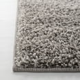 thumbnail image 4 of SAFAVIEH Primo Mason Solid Shag Area Rug, Light Grey, 4' x 4' Square, 4 of 8