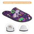 thumbnail image 3 of Fotbe Mardi Gras and Donuts Pantuflas Peludas para Mujer con Estampado, Zapatillas de Peluche, Zapatos de Invierno para Casa, Uso Interior y Exterior-Medium, 3 of 8