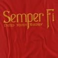 thumbnail image 2 of Us Marine Corps T-Shirt Semper Fi Unisex Graphic Tee For Men & Women, 2 of 7