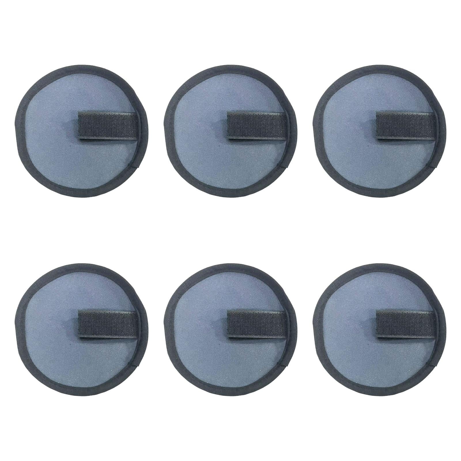 Wswqop 6Pcs Fishing Lure Covers Rod Sleeves Hook Wraps Wear Resistant Fishing Equipment Dark Blue