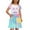 Sky Blue, variant on shoper Dresses for Girls 10-12 Crew Neck Cartoon Print Short Sleeve Elegant Holiday Party Dresses Baby Girls' Clothing Sets Sky Blue 120