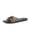 Brown multi, variant on Cushionaire Lanky Strappy Sandals for Women, Trendy Multi-Strap Square Toe Flat Slide Womens Sandals with Cushioned Footbed
