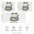 thumbnail image 2 of Yayeee Pillowcase Standard Size Set of 2 Satin Wrinkle Resistant Pillow Case, Beige Cute Cat, 2 of 7