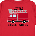 thumbnail image 4 of Inktastic Red Fire Little Firefighter Boys or Girls Long Sleeve Toddler T-Shirt, 4 of 5