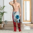 thumbnail image 2 of Fuzoiu Stylish Polar Bear Sunglasses Print Men's Pajama Pants,Lounge Pants for Men,Lounge PJ Bottoms,Sleepwear Pants with Drawstring Pockets -X-Large, 2 of 6