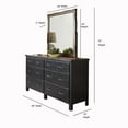 thumbnail image 7 of Panama Jack Big Sur 6-drawer Wood Dresser and Landscape Mirror in Brown, 7 of 7