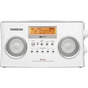 Sangean PR-D5 FM-Stereo/AM Portable Digital-Tuning Radio (White)