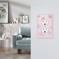 thumbnail image 4 of DouZhe 1-Gang Duplex Outlet Cover, Bohemian Pink Leaves Decorative Wall Plates, 4 of 7