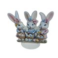 thumbnail image 1 of Letrero acrílico de conejito de Pascua, placa decorativa de conejo, decoración de Pascua, centro de mesa con 3 conejitos, 1 of 9