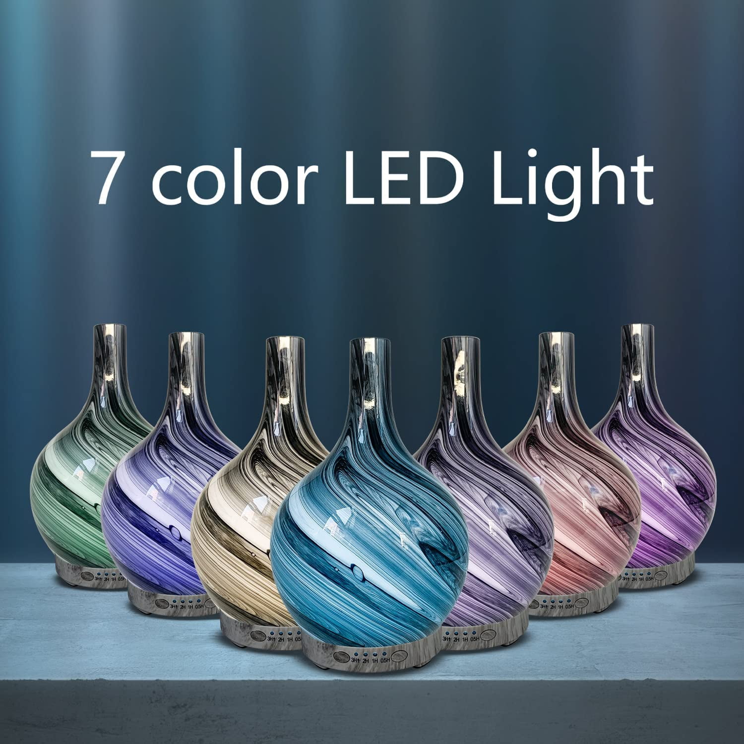 7 Colors Ultrasonic Aromatherapy Diffuser With Waterless - Temu