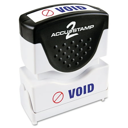 UPC: 0039956355391 | Consolidated Stamp Pre-inked Shutter Stamp Red/blue Void 1 5/8 X 1/2