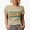 Tan, variant on Little Brother, Younger Brother or Sibling Themed, Groovy Retro Wavy Text Merch Gift, White T-Shirt, Small