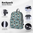 thumbnail image 4 of Goofa PUG HEAD And Flower Printed Backpack,Laptop Backpack,Durable Anti-Theft Travel Work Backpack,Water-resistant Backpack, 4 of 9