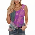 thumbnail image 2 of TIMIFIS Débardeur pour Femmes Camisole Imprimée Sans Manches T-shirt Ample, 2 of 3