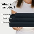 thumbnail image 3 of Hitime 5 Pieces Microfiber Split King Sheet Set, Deep Pocket Fit 16", Breathable Super Soft Luxury Hotel Style Home Decor Split King Size Sheet Set, Gift for Women, Men, 3 of 9