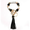 thumbnail image 3 of Silicone Key Ring Bracelet Beaded Wrislet Keychain Portable House Car Keys Ring Holder, 3 of 13