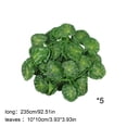 thumbnail image 4 of Yhmxh 5 Pack Artificial Green Leaves Vine Garlands, Green Hanging Ivy with Leaves, Artificial Greenery Hanging Vines for Wall, Ceiling, Patio, Wedding Party Home Indoor Outdoor Green Decoration, 4 of 7