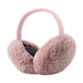 thumbnail image 2 of zttd foldable earmuffs for men and women winter warm windproof and frostproof overall removable memory headband simple plush earmuffs, 2 of 9