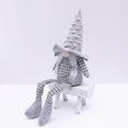 thumbnail image 2 of 1PC Handmade Christmas Gnome Decoration,Swedish Santa Gnome Tomte,Swedish Figurines Sitting Long-Legged Christmas Hanging Decorations Kids Gift, 2 of 9