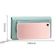Sendefn Wallets for Women RFID Blocking Ultra Slim Real Leather Credit Card Holder Clutch