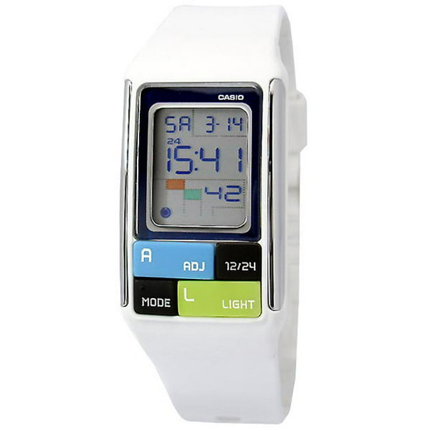 Dejlig at klemme grådig Women's Casio Poptone White Digital Watch LDF50-7 LDF50-7D - Walmart.com