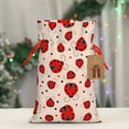 thumbnail image 4 of Fuzoiu Red Ladybug Print Christmas Gift Bag,Burlap Gift Bag with Drawstring Closure & Hang Tag,Perfect for Holidays, Birthdays, and Special Occasions-Small, 4 of 7