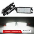 thumbnail image 1 of 2PCS Car License Plate Light for Renault Twingo II Clio IV Laguna 2 Megane 3 Twingo Master Vel Satis Car Canbus ledLights, 1 of 5