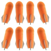 BOROLA 8PCS New Update Missile Filled Foam Toy Rocket Launcher, Foam Rocket Darts Compatible for Nerf N-Strike Elite Series(Orange)