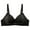 Black, variant on Women's Plus Size Bra Lace Comfort Cotton Bralette Push Up Wireless Support Lingerie Full Coverage Minimizer Bra for Bigger Bust Ladies Everyday Bars Gathering Breathable Underwear Ladies Size 44