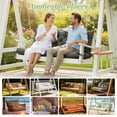thumbnail image 6 of Eurhowing Outdoor Bench Cushion Waterproof, 60"x40"x4" Thick Patio Swing Chair Cushions with Ties, All-Weather High Density Foam Seat Pad for Porch Garden Furniture, Gray, 6 of 11