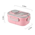 thumbnail image 2 of Insulated Lunch Bag Thermal Food Container Carrier 1-Piece - Office Commute Fresh Keeping(Pink), 2 of 4