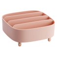 thumbnail image 1 of Organizador de maquillaje, vitrina compacta de escritorio para el cuidado de la piel, paleta de 4 espacios, soporte de almacenamiento de cosméticos para paleta de sombra de ojos(rosa) brillar Electrónica, 1 of 5