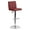Burgundy, variant on Flash Furniture Betty Contemporary White Vinyl Adjustable Height Barstool with Panel Back and Chrome Base
