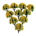 thumbnail image 2 of segolike 10pcs 1/150 N Scale Trees Model Train Forest Diorama Scenery Layout Scene Orange Orange Yellow, 2 of 8