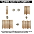 thumbnail image 3 of Fionafurn 6 Panel Carved Room Divider,Wooden Folding Decorative Privacy Screen, Brown, 3 of 7