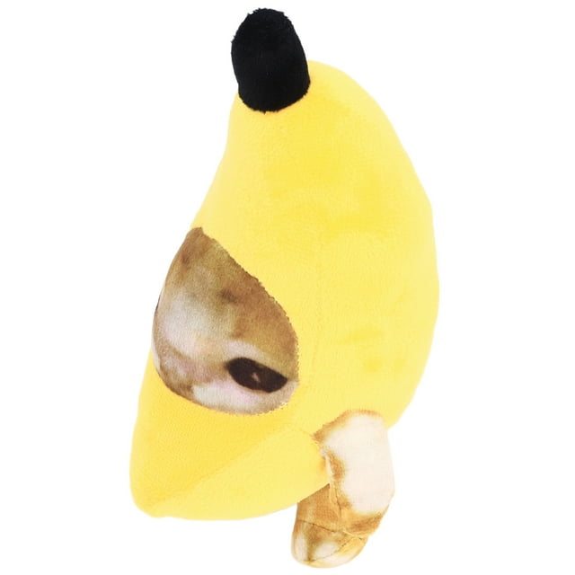 Almohada de Peluche de Gato Plátano, Adorno de Animal de Peluche de Gato Plátano Triste, Lindo y Relajante para Decoración Del Hogar, para Halloween y NaviDad