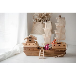 Wooden pirate cheap ship toy